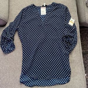 Polka dot dress shirt